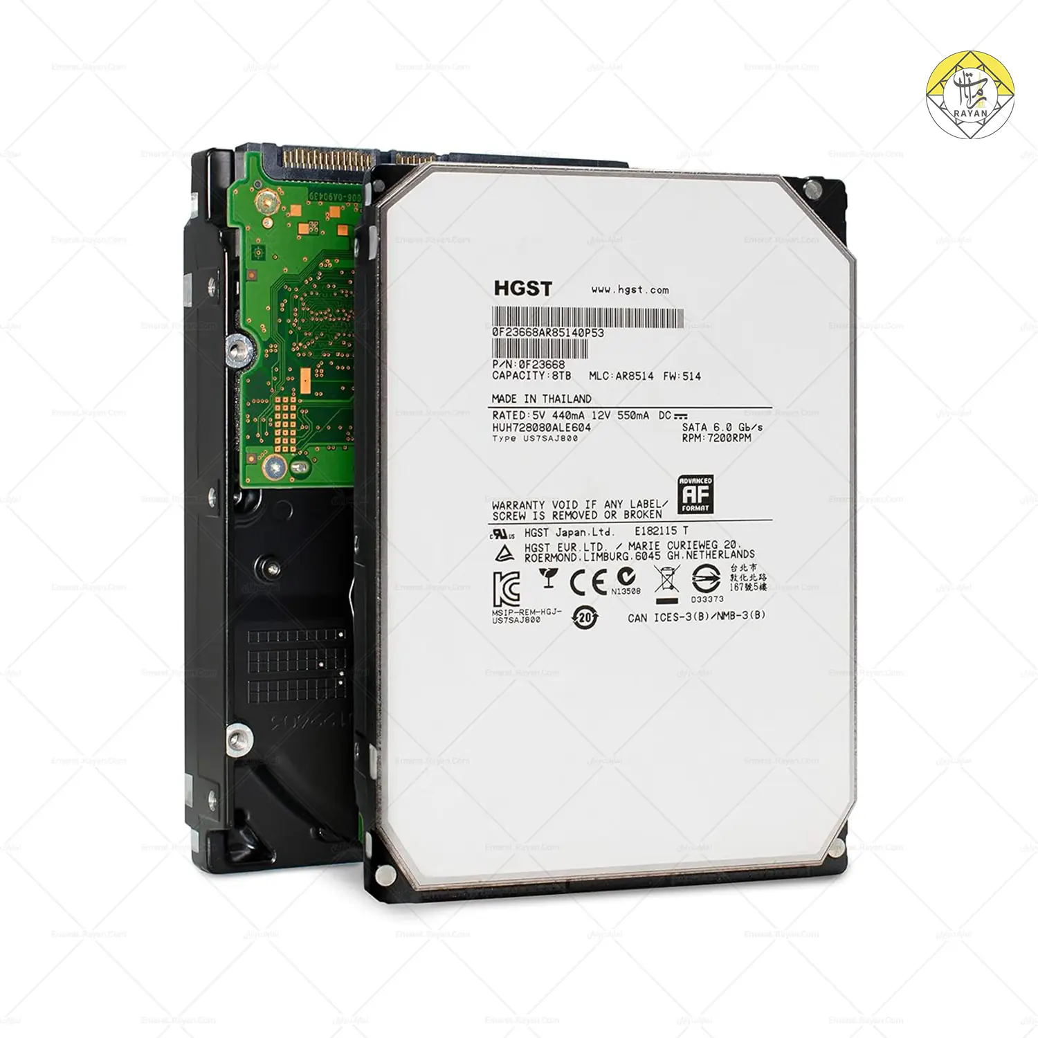 هارددیسک اینترنال HGST ظرفیت 8 ترابایت - xx2