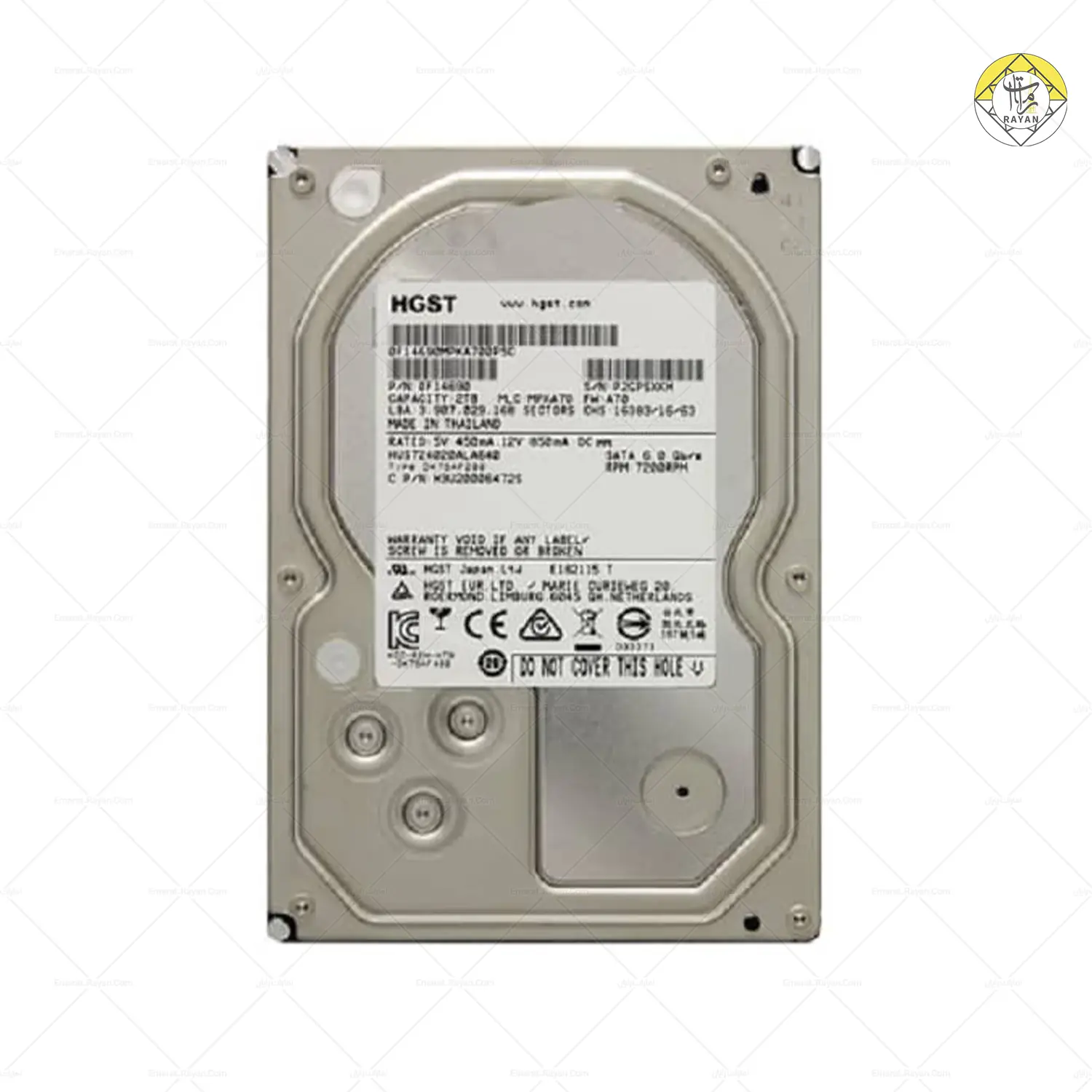 هارد اینترنال 2 ترابایت HGST - 2c2