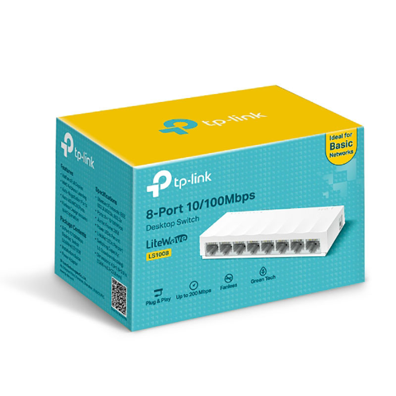 سوییچ 8 پورت مگابیتی و دسکتاپ تی پی-لینک مدل LS1008