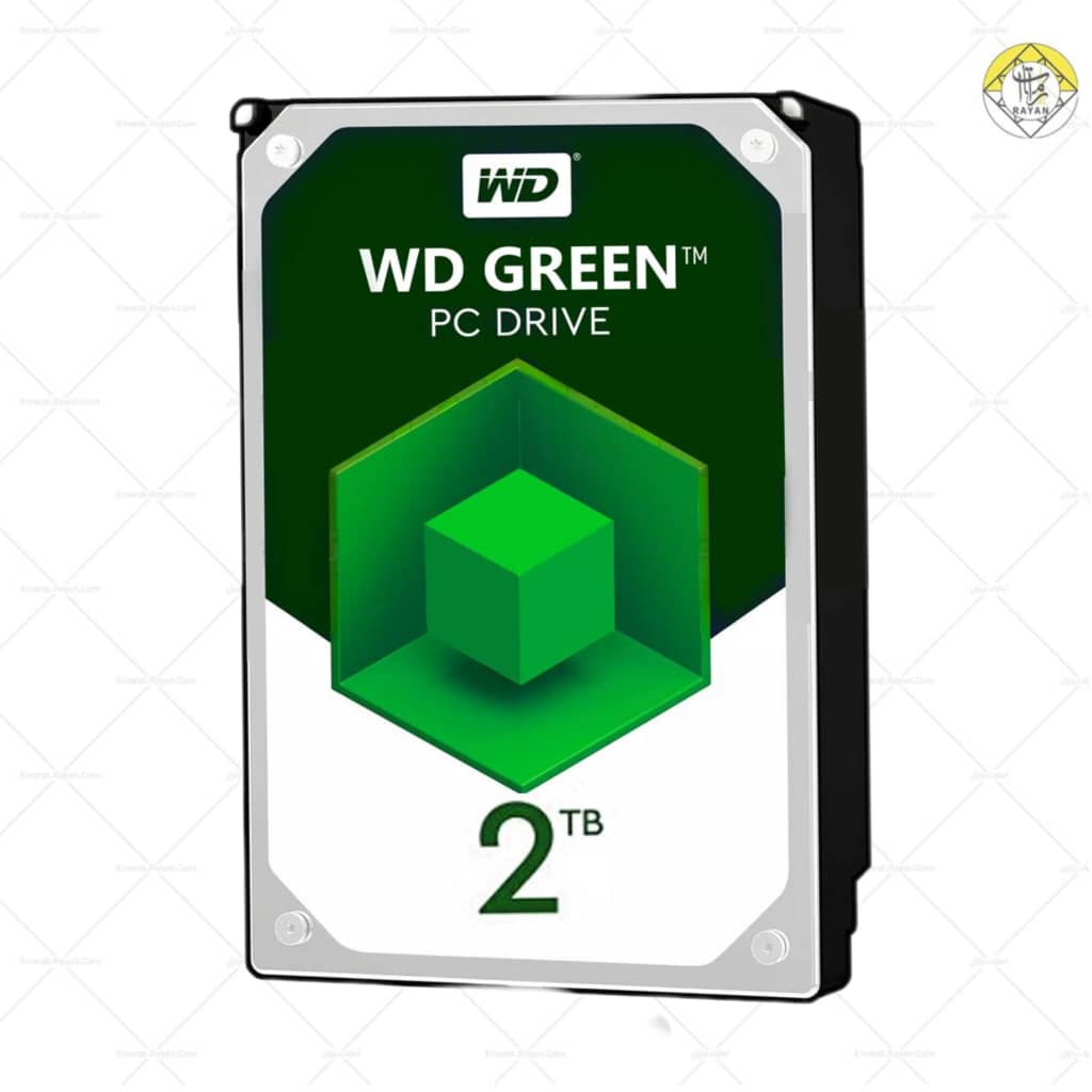 هارددیسک اینترنال وسترن دیجیتال سری سبز ظرفیت 2 ترابایت