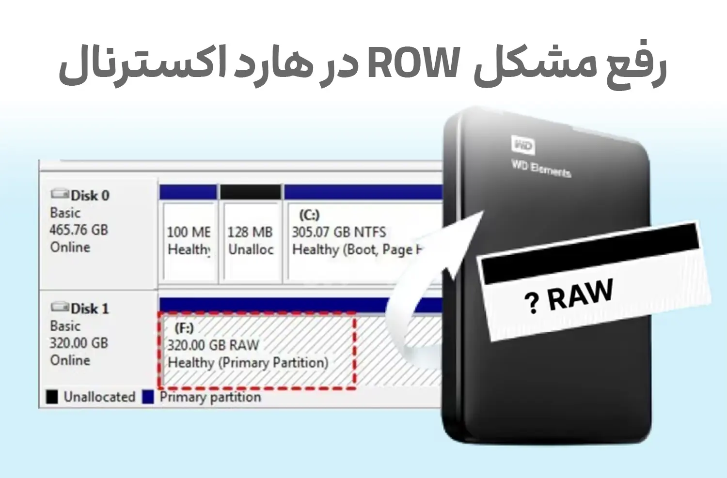 چگونه مشکل RAW شدن هارد اکسترنال را رفع کنیم؟