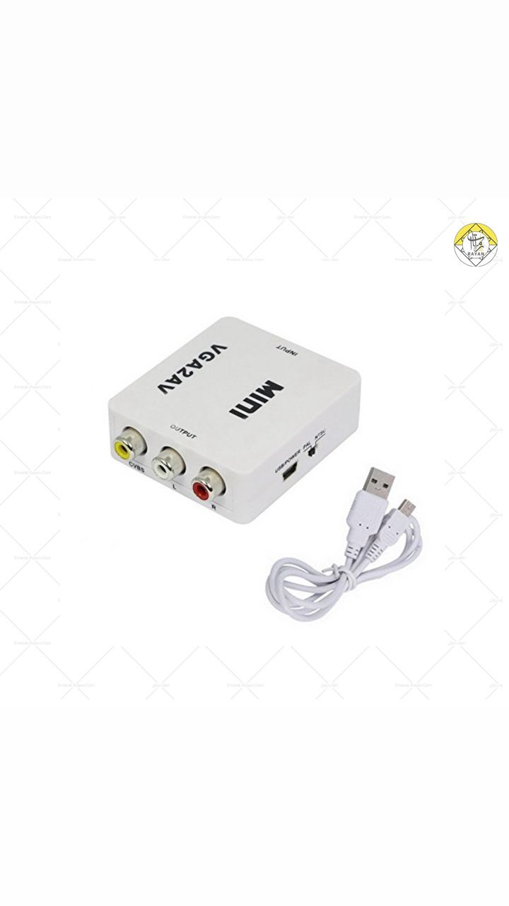 تبدیل VGA به AV ونتولینک مدل MINI با ورودی AUX