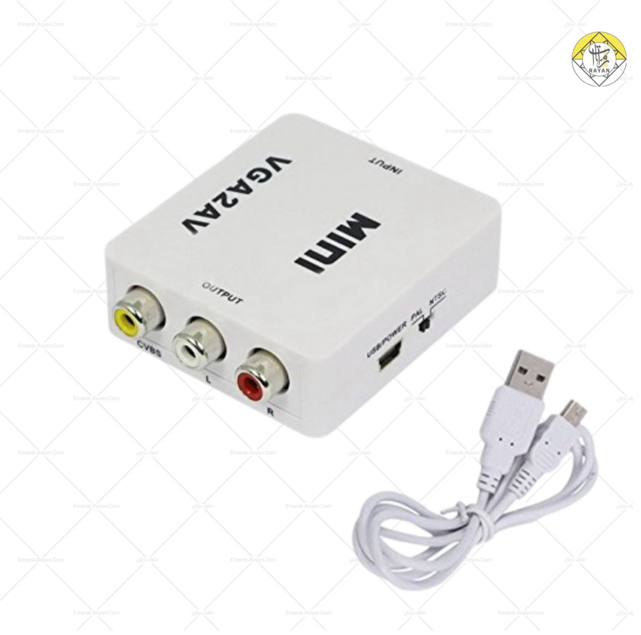 تبدیل VGA به AV ونتولینک با ورودی AUX