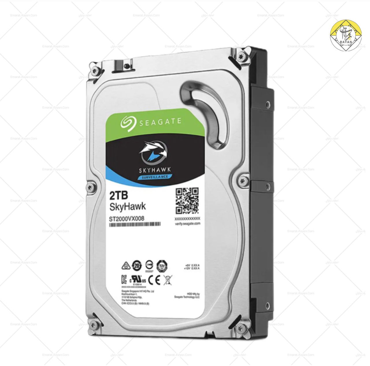 هارددیسک اینترنال سیگیت مدل SkyHawk ST2000VX008 ظرفیت 2 ترابایت