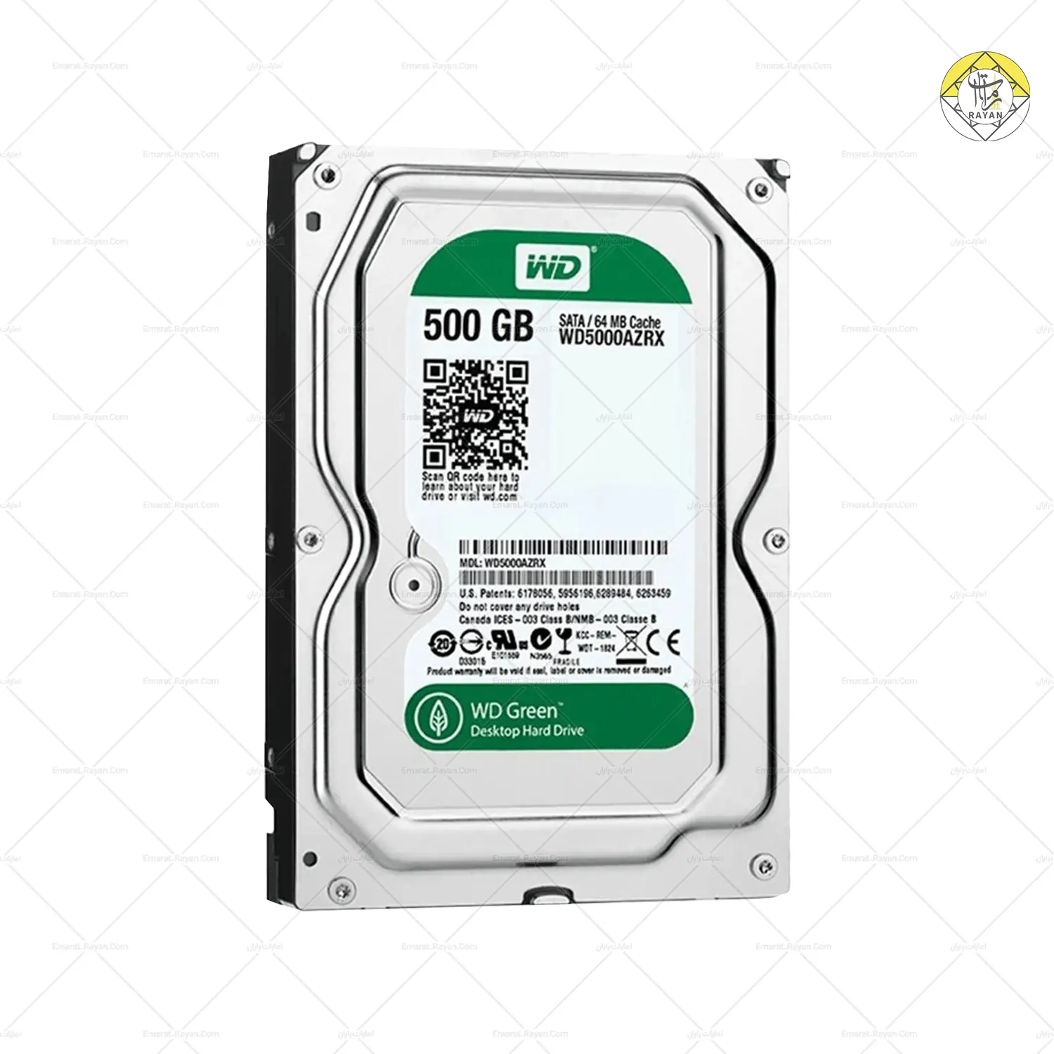 هارد 500 گیگ سبز وسترن با گارانتی استوک - pu3